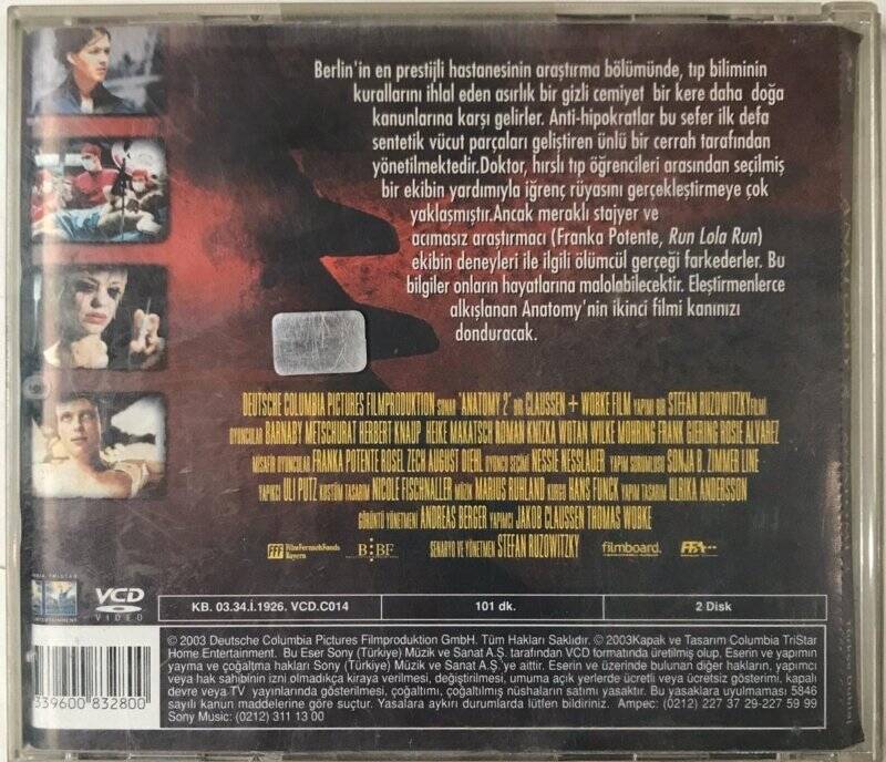 Anatomy 2 VCD Film VCD7157 - 2