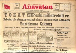 Anavatan Gazetesi 17 Ağustos 1972 - Akdeniz 20 Yıl Sonra Ölü Bir Deniz Olacak GZ158884 - Gökçekoleksiyon