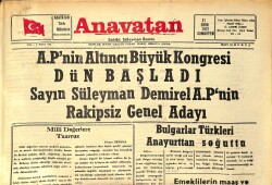 Anavatan Gazetesi 21 Ekim 1972 - Bulgarlar Türkleri Anayurttan Soğuttu - Pravda Kıbrıs Hakkında Makale Yayınlandı GZ158905 - Gökçekoleksiyon
