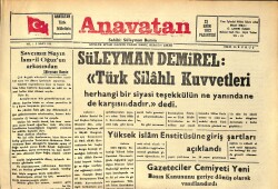 Anavatan Gazetesi 23 Ekim 1972 - Polonya'da Tren Çalındı - İsrail Dakikada 650 Mermi Atan Bir Tüfek Geliştirildi GZ158906 - Gökçekoleksiyon