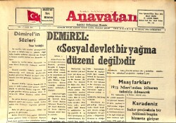 Anavatan Gazetesi 23 Eylül 1972 - Türkeş Hayat Pahalılığından Şikayet Etti GZ158898 - Gökçekoleksiyon