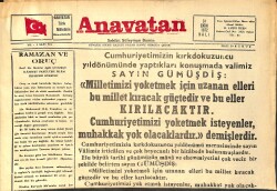 Anavatan Gazetesi 31 Ekim 1972 - Avrupa'ya 200 Ton Kuru Fasulye Satıyoruz GZ158913 - Gökçekoleksiyon