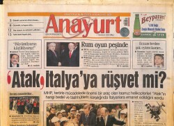 Anayurt Gazetesi 1 Temmuz 2008 - İspanya'da Bayram Var - Trabzon'da Tarihi Yazan Gazeteler GZ157842 - Gökçekoleksiyon