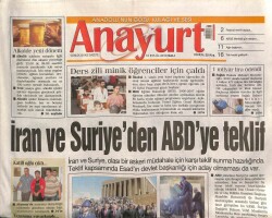 Anayurt Gazetesi 10 Eylül 2013 - Gülşen Parasız Mı Kaldı ? - İrandan Savaş Tehdidi GZ100807 - 1