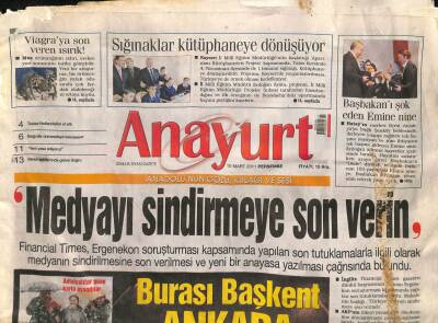 Anayurt Gazetesi 10 Mart 2011 - YSKdan AKPyi Üzen Karar GZ100560 - 1