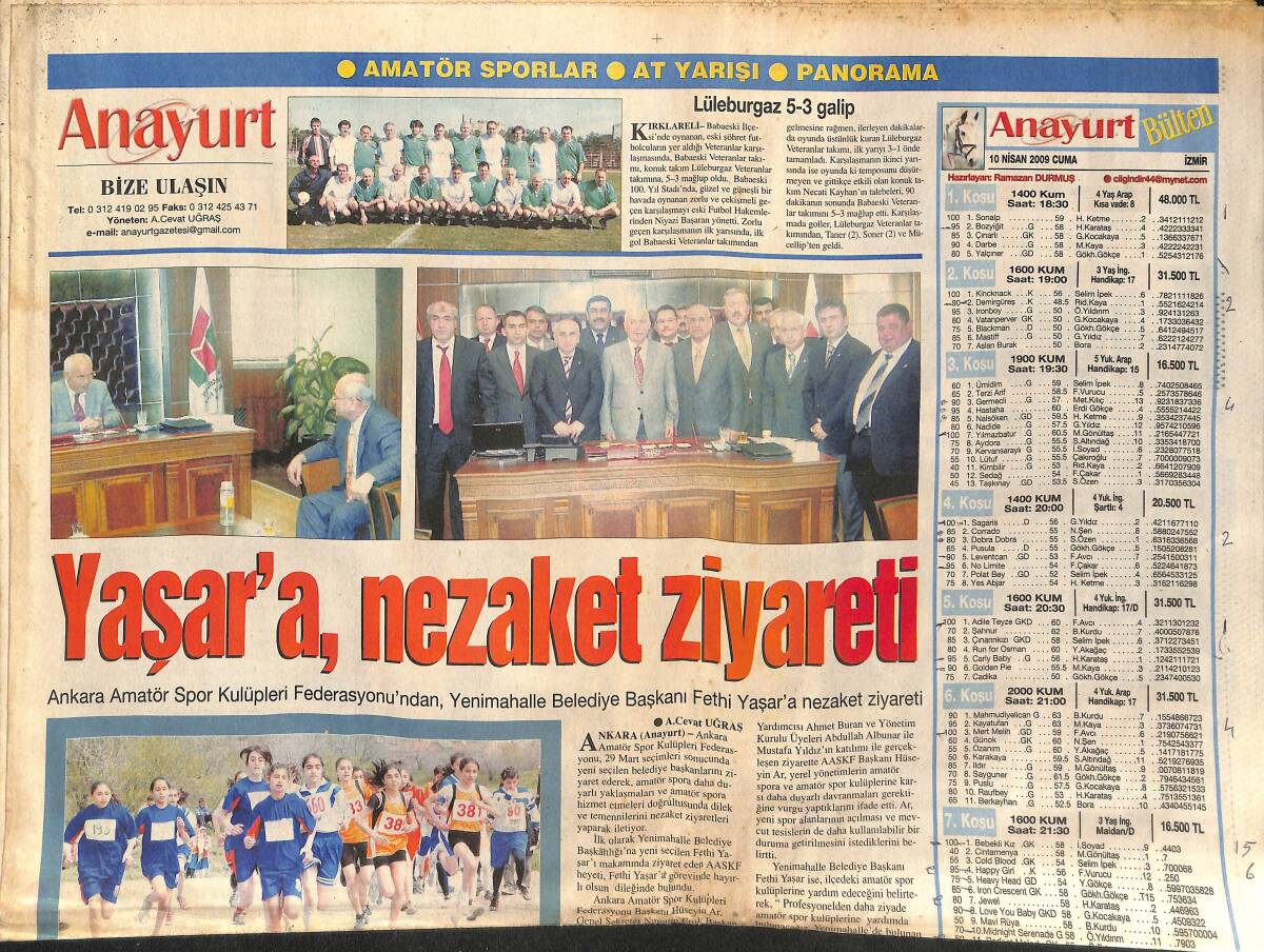 Anayurt Gazetesi 10 Nisan 2009 - Türkiye Oyuna Getirildi - CHP'DEN Ergenekon İddiaları! GZ137267 - 1