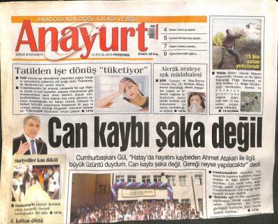 Anayurt Gazetesi 12 Eylül 2013 - Gülben Ergen Çok Zayıfladı GZ104954 - 1