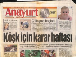 Anayurt Gazetesi 13 Ağustos 2007 - Hande Yener Çeşme'yi Salladı - Bush Fena Kızacak GZ157844 - Gökçekoleksiyon