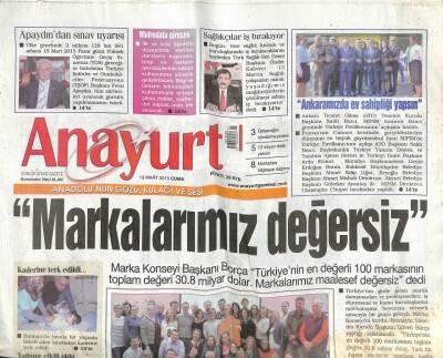 Anayurt Gazetesi 13 Mart 2015 - Bahçeli , Aday Adaylığı Başvurusunu Yaptı GZ100054 - 1