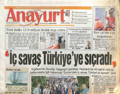 Anayurt Gazetesi 13 Mayıs 2013 - Kaçak Sigarada Vergi Kaybı Artıyor-ABli Eğitmenler Bahçelievlerde GZ105482 - 1