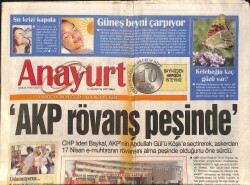 Anayurt Gazetesi 14 Ağustos 2007 - Trabzonspor Ağır Hasarlı - Petrol Üretimi Alarm Veriyor GZ157847 - Gökçekoleksiyon