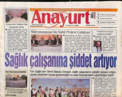 Anayurt Gazetesi 14 Kasım 2014 - Helin i Rihannayı Giydirecek - Atalay Genel Başkanları da Özür Dilesin GZ113218 - 1