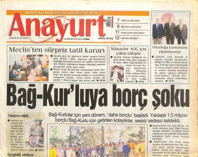 Anayurt Gazetesi 15 Ağustos 2014 - Senfonik Hande Yenere 5 Kostüm GZ105470 - 1