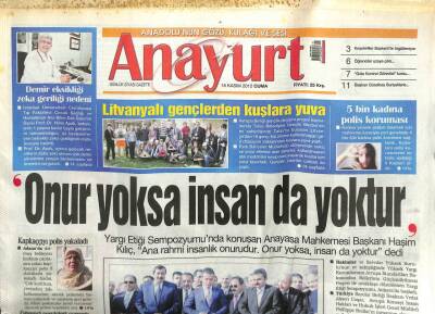 Anayurt Gazetesi 16 Kasım 2012 - Candan Erçetin Konser Geliri TED Burslularına GZ107295 - 1