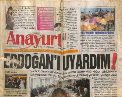 Anayurt Gazetesi 16 Ocak 2014 - Ebru Gündeşin Duyguları Çok Gergin GZ100012 - 2