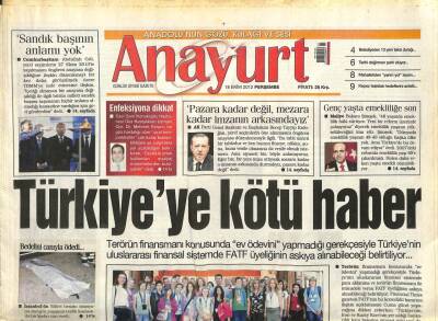 Anayurt Gazetesi 18 Ekim 2012 - Sibel Tüzün Sahnede Düştü - TOKİnin Karakolları GZ105525 - 1