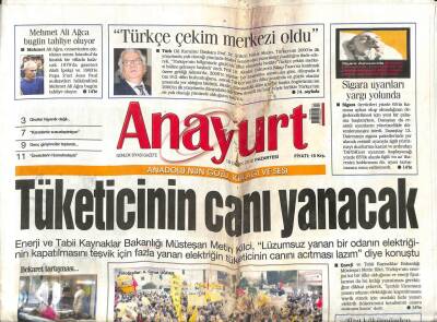 Anayurt Gazetesi 18 Ocak 2010 - Tüketicinin Canı Yanacak GZ104625 - 1