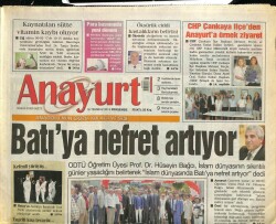 Anayurt Gazetesi 18 Temmuz 2013 - Beren Saat Amerikaya Kaçtı - Mamakta Açılışlar Dönemi... GZ100679 - 1