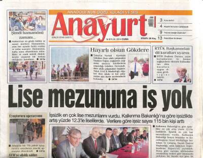 Anayurt Gazetesi 19 Eylül 2014 - Emel-Erdal Acar Çifti Boşandı GZ104639 - 1