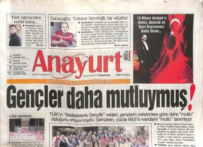 Anayurt Gazetesi 19 Mayıs 2012 - Saraçoğlu Tohum Biyolojik Bir Silahtır - Kızılaydan Depremzedelere Ziyaret GZ113212 - 1