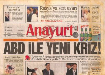 Anayurt Gazetesi 20 Ağustos 2008 - Türkiye-Afrika Buluşması - Rusyaya Sert Uyarı GZ116881 - 1