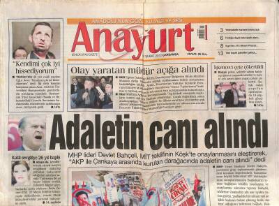 Anayurt Gazetesi 22 Şubat 2012 - Albay Özdenin Eşinden Şok İddia - Pamela Anderson , Türkiyeye Geliyor GZ124544 - 1