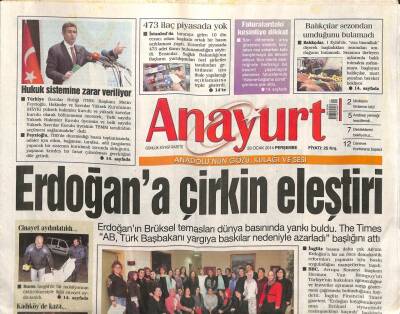 Anayurt Gazetesi 23 Ocak 2014 - Özge Özpirinçci , İlk Kez Konuştu GZ105443 - 1