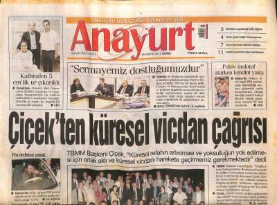 Anayurt Gazetesi 25 Mayıs 2012 - Deniz Seki , İlaçla Ayakta Duruyor - TBMMde Uludere Krizi GZ116774 - 1