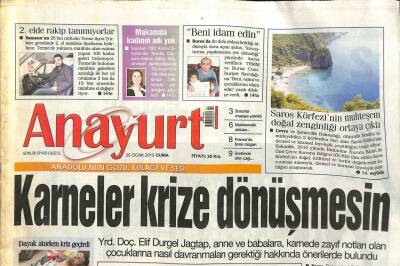 Anayurt Gazetesi 25 Ocak 2013 - Saros Körfezinin Muhteşem Doğal Zenginliği Ortaya Çıktı GZ105483 - 1