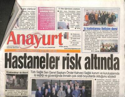 Anayurt Gazetesi 26 Ocak 2015 - Hande Yenere Evinde Şok - 15 Bin Öğretmen Ataması GZ105472 - 1