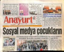 Anayurt Gazetesi 29 Kasım 2013 - Popçu Bengü Onları Benim Şarkım Ayırmadı GZ100466 - 1