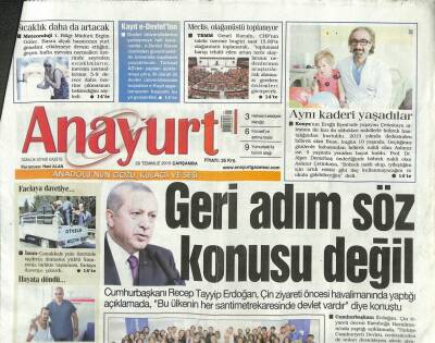 Anayurt Gazetesi 29 Temmuz 2015 - Moussa Sowun Kardeşi Çengelköysporda GZ105491 - 1
