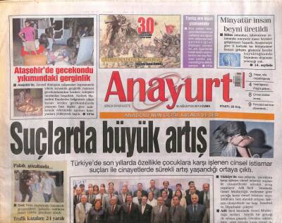 Anayurt Gazetesi 30 Ağustos 2013 - Beren Kıvançı Kıskandı GZ104953 - 1