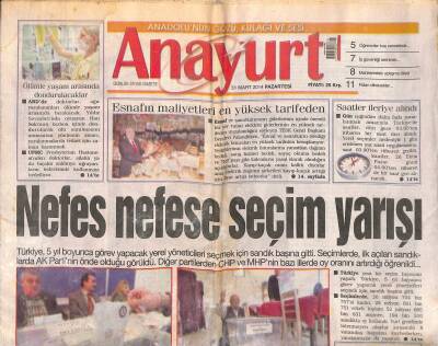 Anayurt Gazetesi 31 Mart 2014 - Sılaya Yoğun İlgi - Fenerbahçeden Tarihi Zafer GZ116820 - 1