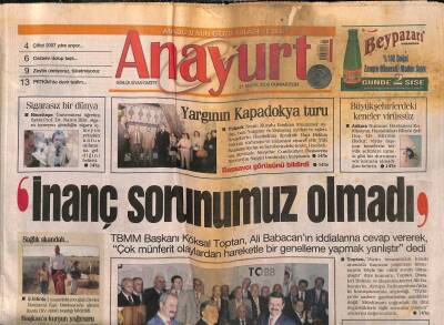 Anayurt Gazetesi 31 Mayıs 2008 - Konyada Yeni Yönetim Seçildi - Yargının Kapadokya Turu GZ116822 - 1