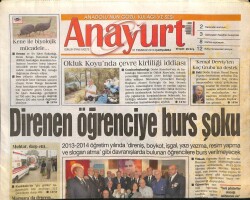 Anayurt Gazetesi 31 Temmuz 2013 - ABDde Tüpgaz Fabrikası Faciası - Kürt Başkana Bombalı Suikast GZ100099 - 1