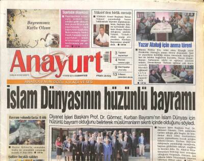 Anayurt Gazetesi 4 Ekim 2014 - Kayseri İle Miskolc Kardeşliği Büyüyor-ABD Tezkereden Memnun GZ105466 - 1