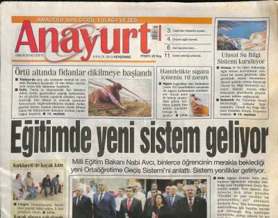Anayurt Gazetesi 5 Eylül 2013 - Her Fırsatta Anne Olmak İstediğini Dile Getiren Ebru Gündeş Müjdeyi Verdi GZ100380 - 1