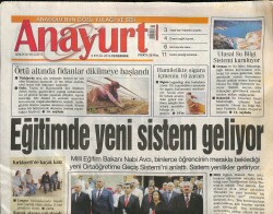 Anayurt Gazetesi 5 Eylül 2013 - Her Fırsatta Anne Olmak İstediğini Dile Getiren Ebru Gündeş Müjdeyi Verdi GZ100380 - 2