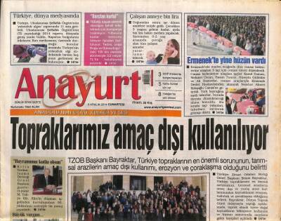 Anayurt Gazetesi 6 Aralık 2014 - Ermenekte Yine Hüzün Vardı - Seleke Müebbet Hapis Talebi GZ100168 - 1