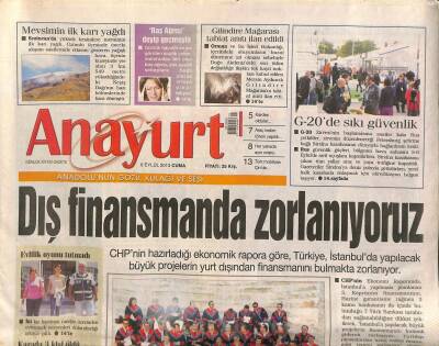 Anayurt Gazetesi 6 Eylül 2013 - Hande Yener Coştu , Coşturdu - Gladyatörler Kentinde Senato Toplantısı GZ116666 - 1