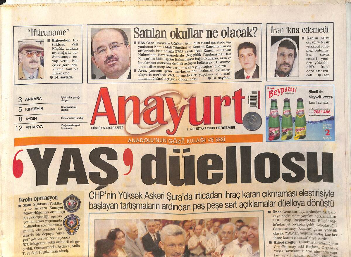 Anayurt Gazetesi 7 Ağustos 2008 - Windows Tarihe Karışıyor - Iraklı Kadınlar İntikam Peşinde GZ157846 - 1