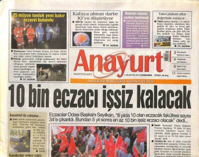 Anayurt Gazetesi 7 Ağustos 2013 - Kastamonuda 25 Milyon Tonluk Yeni Bakır Rezervi Bulundu GZ105463 - 1