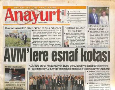 Anayurt Gazetesi 8 Ekim 2013 - Demet Akalın Soğuk Hava Dinlemedi - EXPO Adaylığı Ülke Meselesi GZ113220 - 1