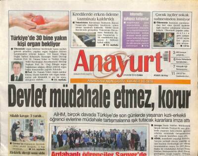 Anayurt Gazetesi 8 Kasım 2013 - Bengünün Yeni Hiti Saygımdan - Adanada Bir Tır Dolusu Cephanelik GZ100649 - 2