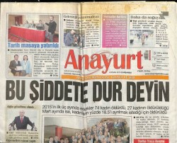 Anayurt Gazetesi 8 Nisan 2015 - Ünlü Oyuncu Pınar Altuğu Üzdüler - Yemende Durum Vahim GZ100753 - 1