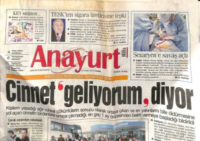 Anayurt Gazetesi 8 Ocak 2010 - TESKten Sigara Üreticisine Tepki - Denizlinin Üçte İkisi İcralık GZ113243 - 1
