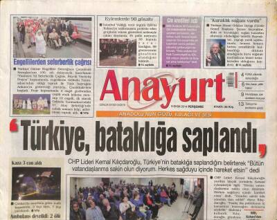 Anayurt Gazetesi 9 Ekim 2014 - Genelkurmayda Böcek Soruşturmasına Devam GZ100123 - 2