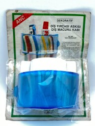 ANC Dekoratif Diş Fırçası Askısı Diş Macunu Kabı (Kutusunda) 1970ler OYN18 (N) - Gökçekoleksiyon