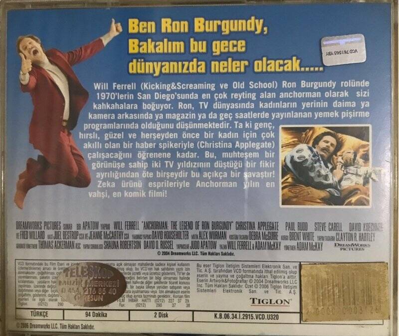 Anchorman O Bir Efsane VCD Film VCD4838 - 2